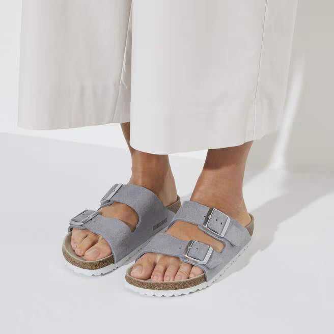 Birkenstock Mayari Kids Birko-Flor - Silver, Narrow