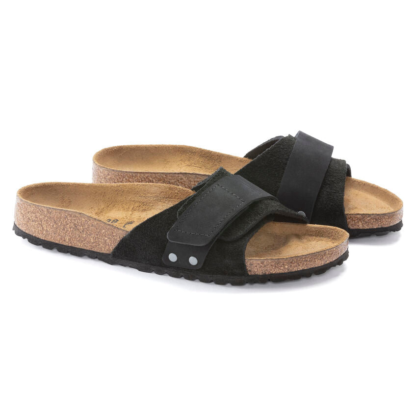 BIRKENSTOCK OITA BLACK SUEDE NARROW