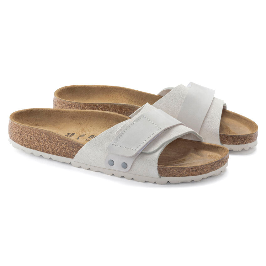 BIRKENSTOCK OITA ANTIQUE WHITE SUEDE NARROW