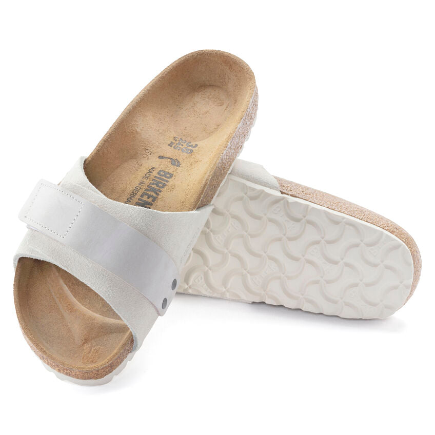 BIRKENSTOCK OITA ANTIQUE WHITE SUEDE NARROW