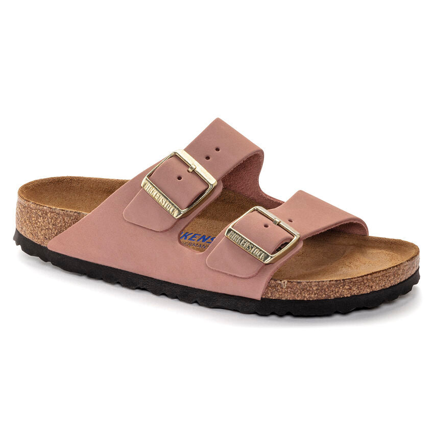 BIRKENSTOCK ARIZONA SOFT FOOTBED OLD ROSE NUBUCK REGULAR