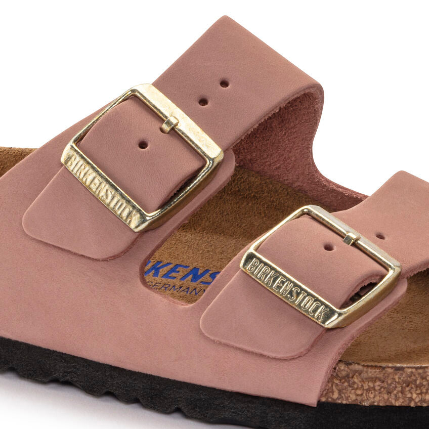 BIRKENSTOCK ARIZONA SOFT FOOTBED OLD ROSE NUBUCK REGULAR