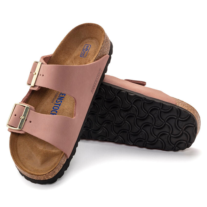 BIRKENSTOCK ARIZONA SOFT FOOTBED OLD ROSE NUBUCK REGULAR