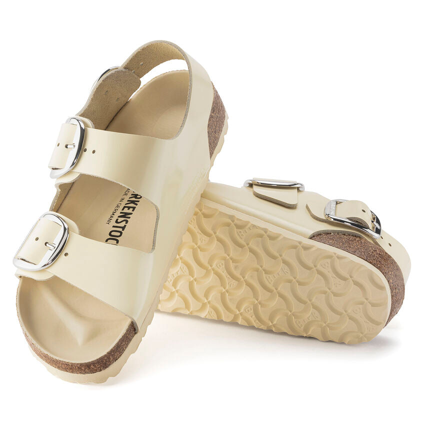 BIRKENSTOCK MILANO BIG BUCKLE HIGH SHINE BUTTER LEATHER NARROW