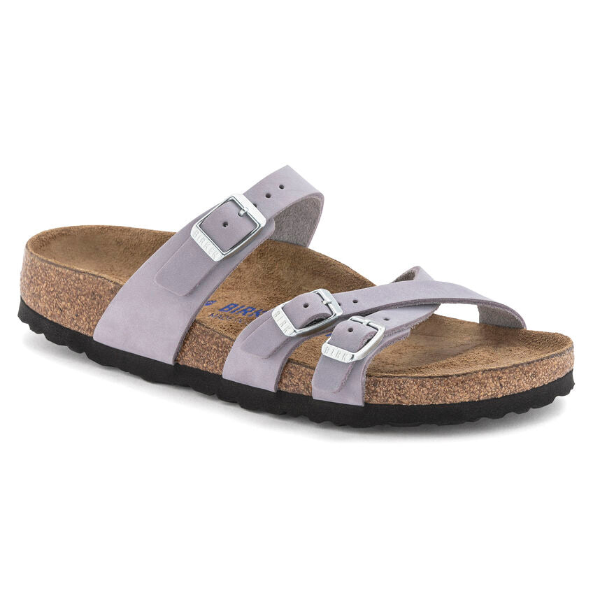 BIRKENSTOCK FRANCA SOFT FOOTBED PURPLE FOG NUBUCK REGULAR