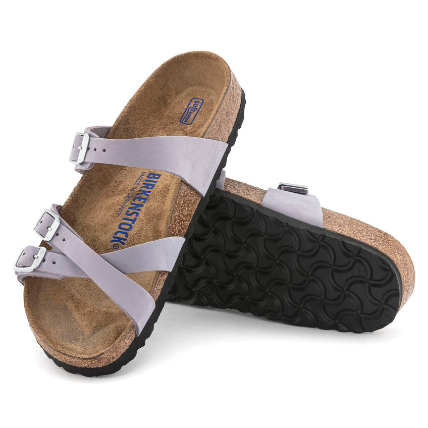 BIRKENSTOCK FRANCA SOFT FOOTBED PURPLE FOG NUBUCK REGULAR