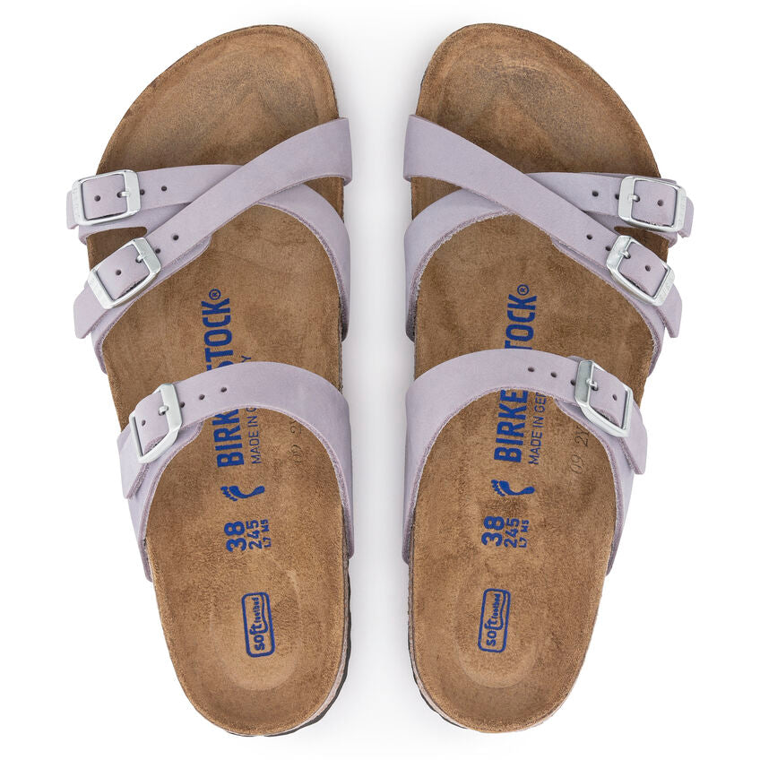 BIRKENSTOCK FRANCA SOFT FOOTBED PURPLE FOG NUBUCK REGULAR