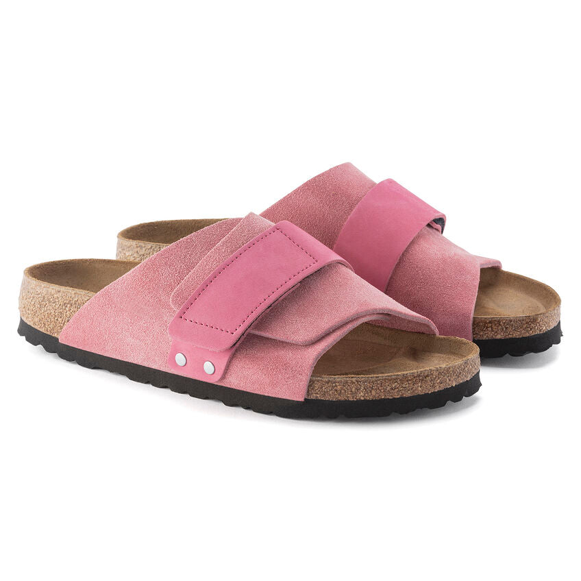 BIRKENSTOCK KYOTO CANDY PINK SUEDE NARROW