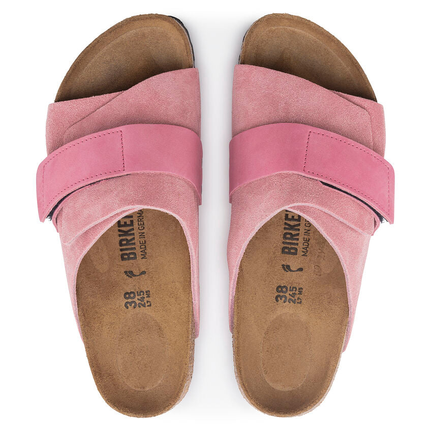 BIRKENSTOCK KYOTO CANDY PINK SUEDE NARROW