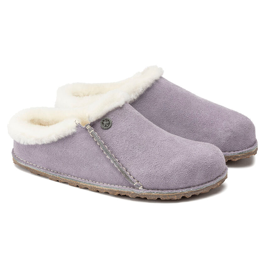 BIRKENSTOCK ZERMATT PREMIUM PURPLE FOG SUEDE SHEARLING NARROW