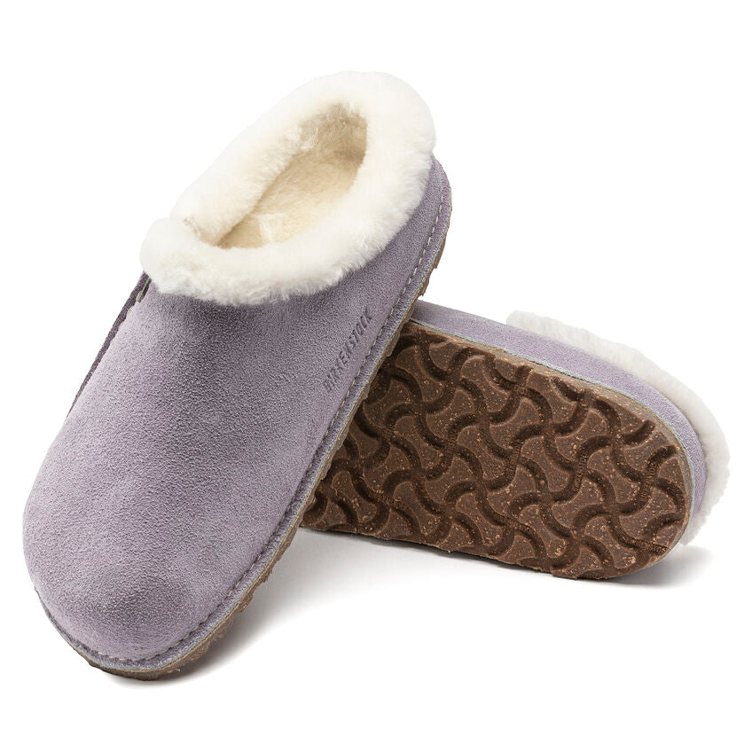 BIRKENSTOCK ZERMATT PREMIUM PURPLE FOG SUEDE SHEARLING NARROW