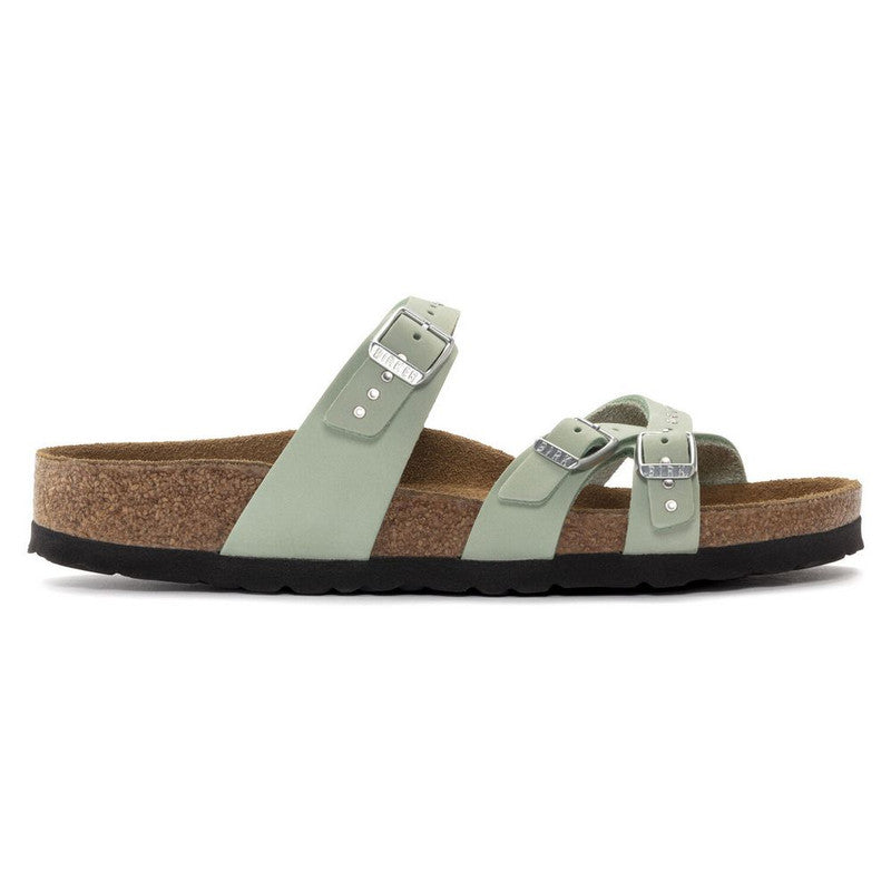 BIRKENSTOCK FRANCA SOFT FOOTBED RIVET MATCHA NUBUCK REGULAR