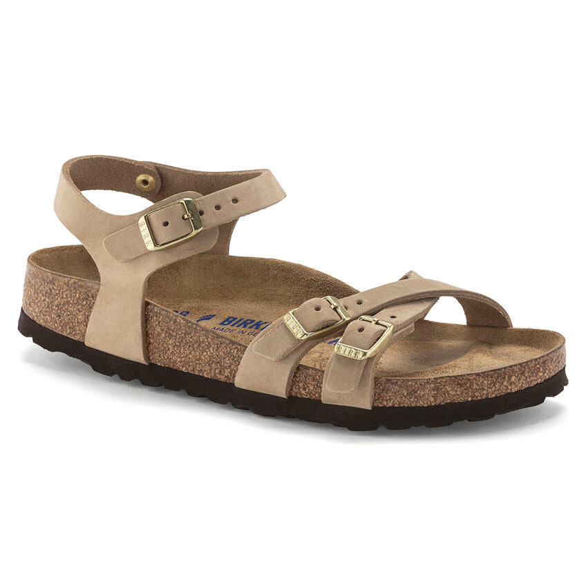 BIRKENSTOCK KUMBA SOFT FOOTBED SANDCASTLE NUBUCK REGULAR