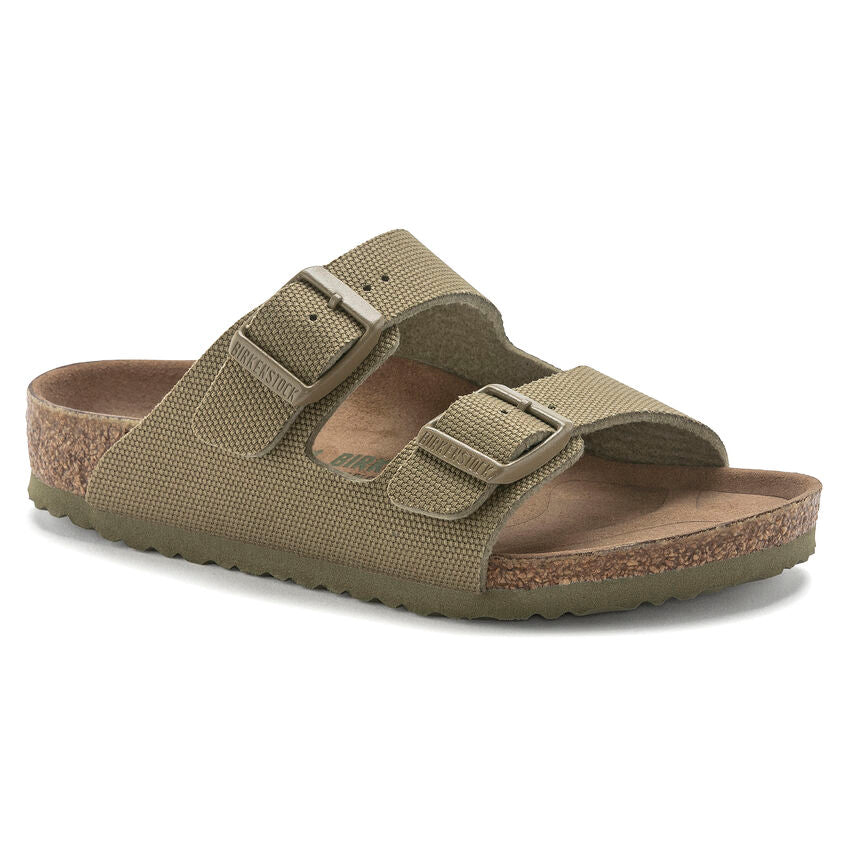 BIRKENSTOCK ARIZONA VEGAN KID FADED KHAKI CANVAS NARROW