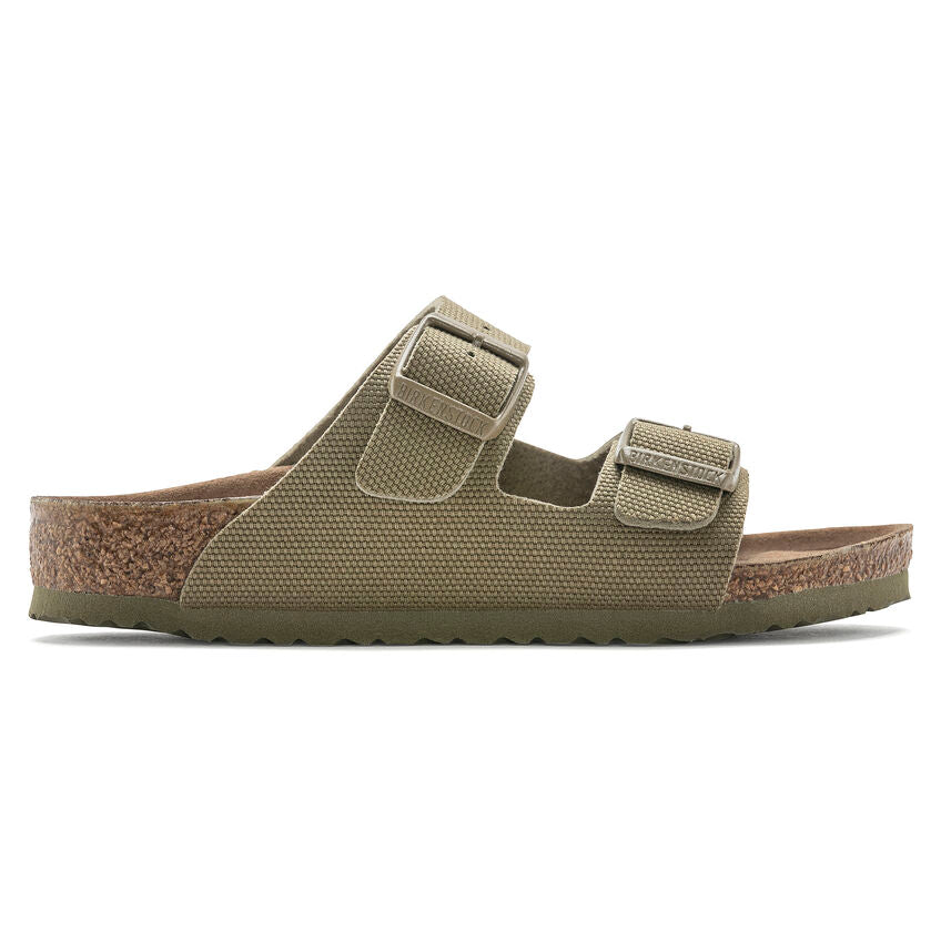 BIRKENSTOCK ARIZONA VEGAN KID FADED KHAKI CANVAS NARROW