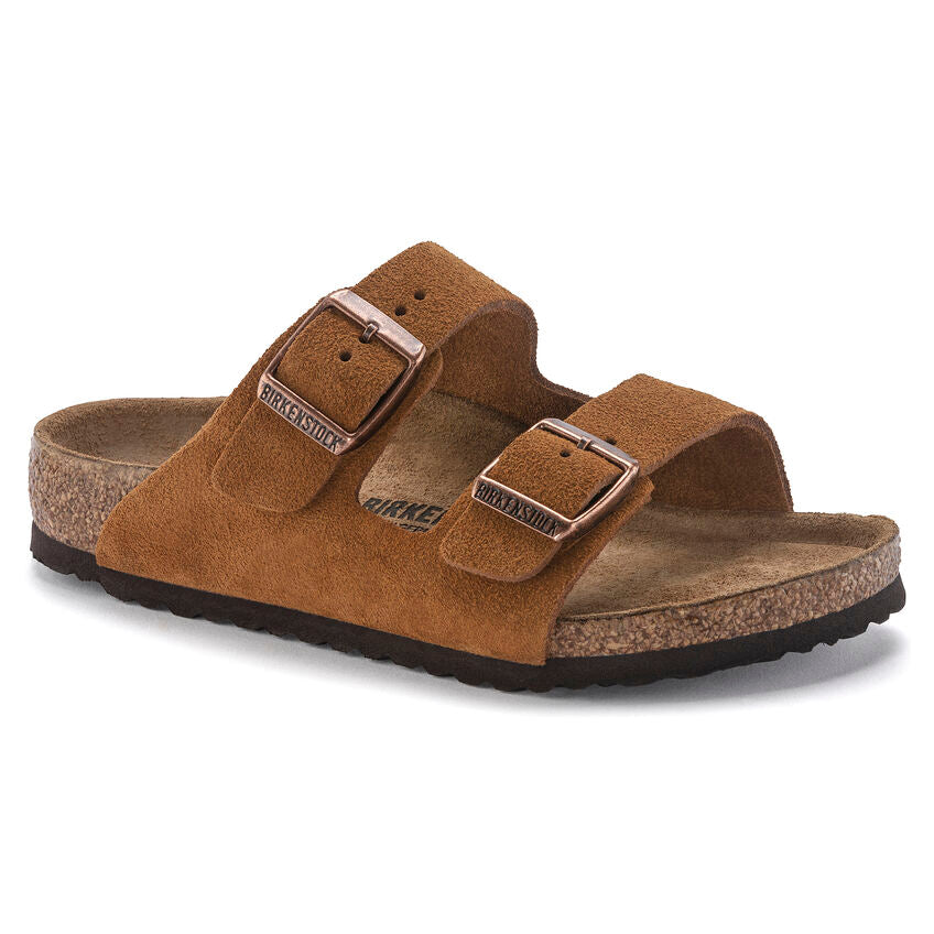 BIRKENSTOCK ARIZONA KIDS MINK SUEDE NARROW