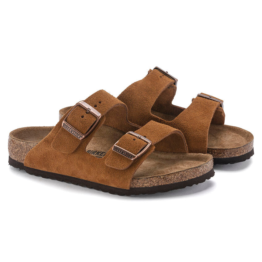 BIRKENSTOCK ARIZONA KIDS MINK SUEDE NARROW