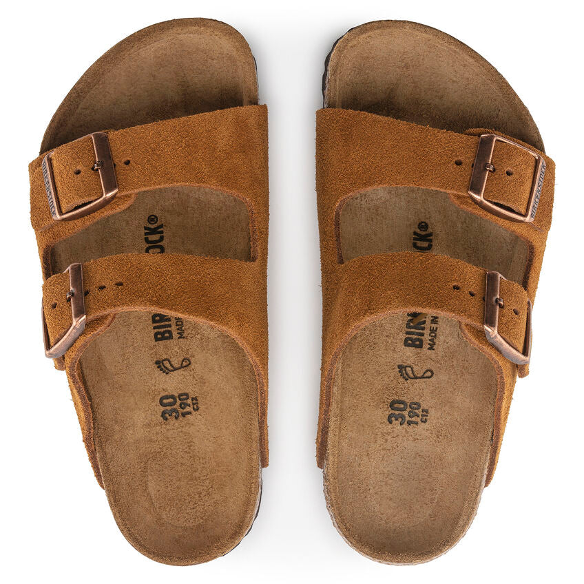 BIRKENSTOCK ARIZONA KIDS MINK SUEDE NARROW