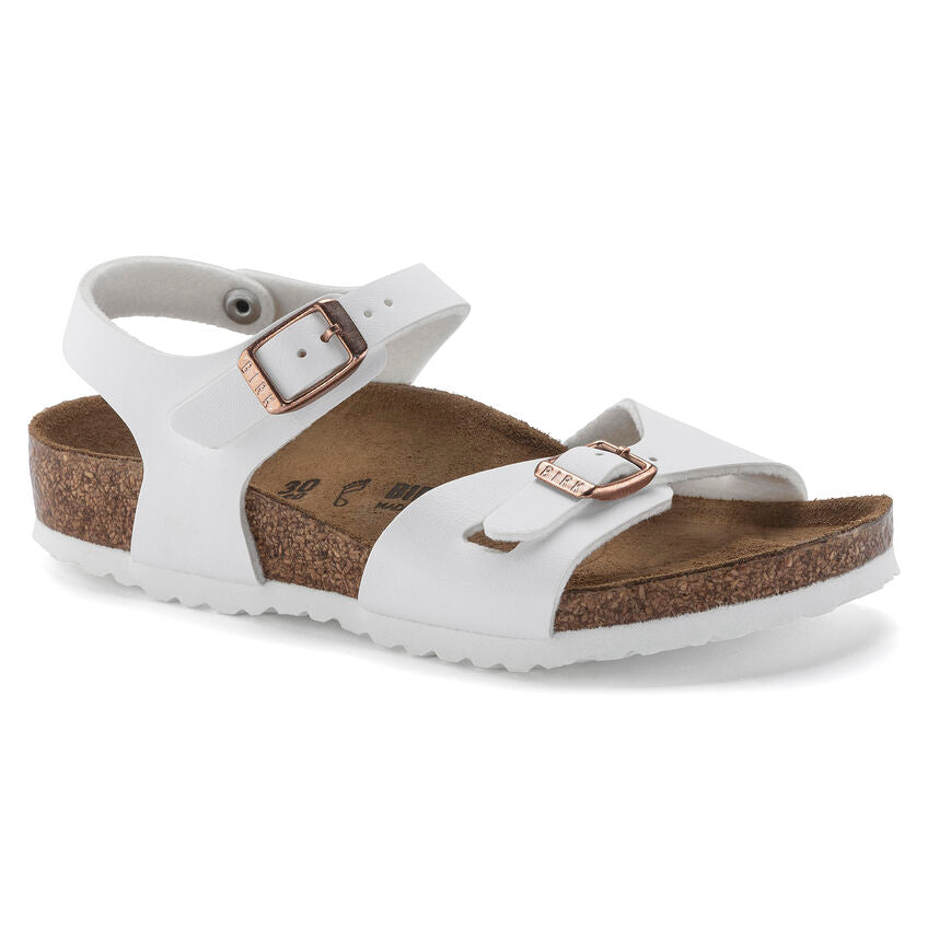 BIRKENSTOCK RIO KID WHITE BIRKO FLOR NARROW