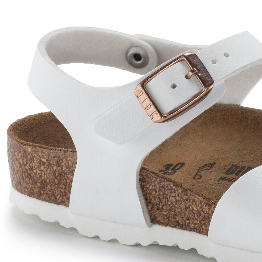 BIRKENSTOCK RIO KID WHITE BIRKO FLOR NARROW