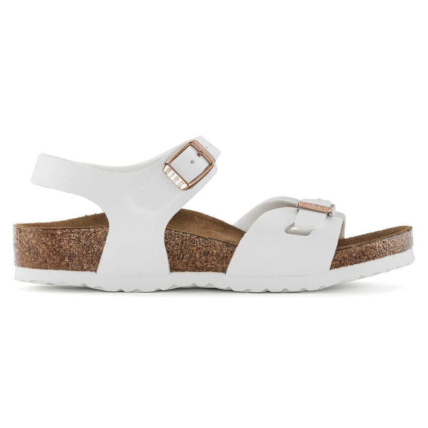 BIRKENSTOCK RIO KID WHITE BIRKO FLOR NARROW