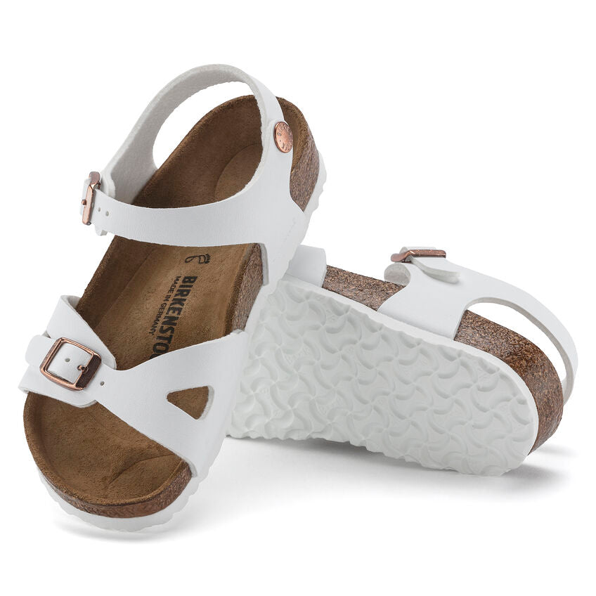 BIRKENSTOCK RIO KID WHITE BIRKO FLOR NARROW