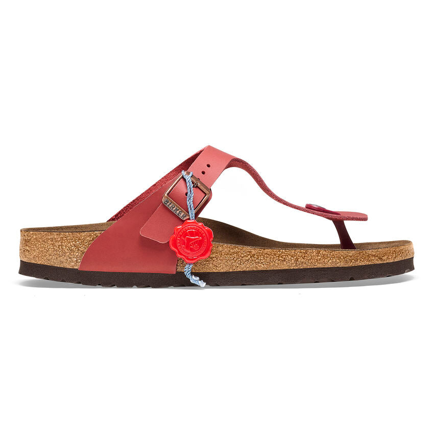 BIRKENSTOCK GIZEH ANV DARK RED LEATHER REGULAR