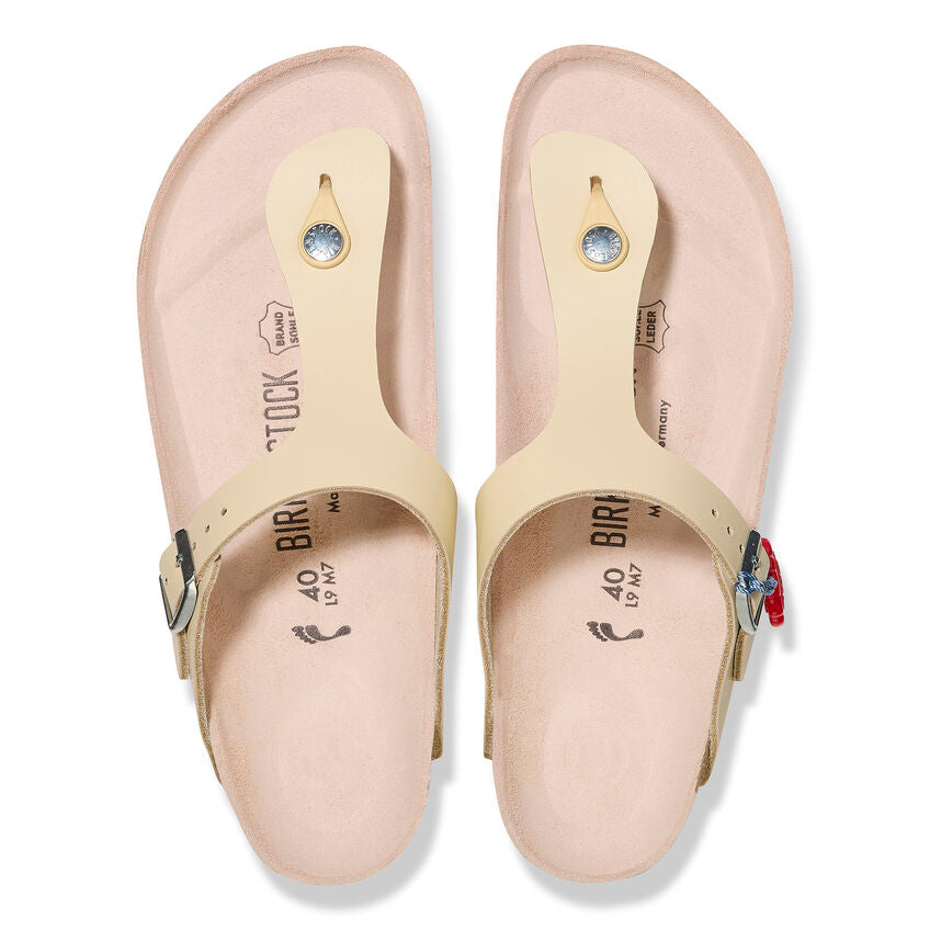 BIRKENSTOCK GIZEH ANV BEIGE LEATHER REGULAR