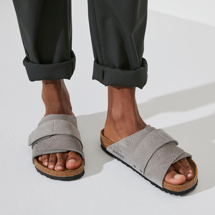 BIRKENSTOCK KYOTO DESERT BUCK WHALE GRAY NUBUCK REGULAR