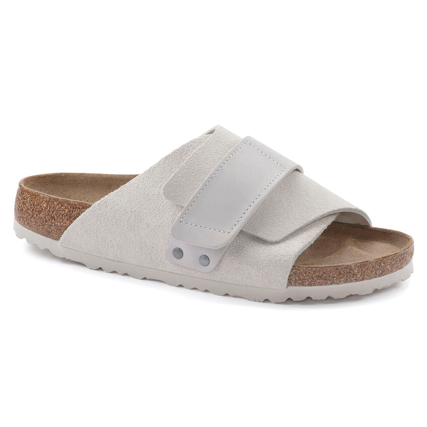 BIRKENSTOCK KYOTO ANTIQUE WHITE SUEDE NARROW