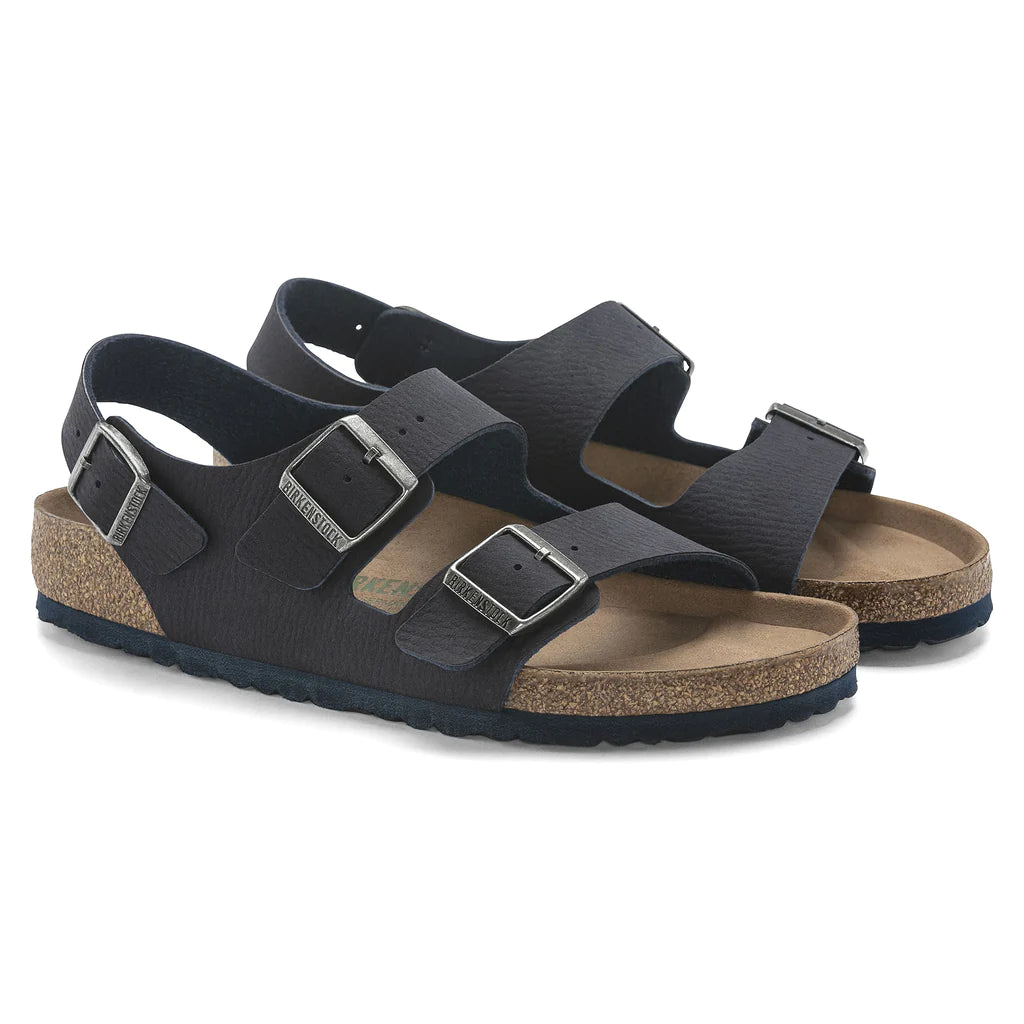 BIRKENSTOCK MILANO VEGAN KID FADED KHAKI CANVAS NARROW