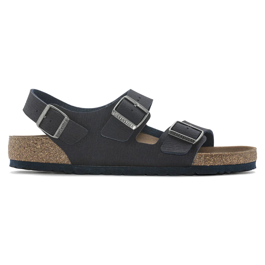 BIRKENSTOCK MILANO VEGAN KID FADED KHAKI CANVAS NARROW