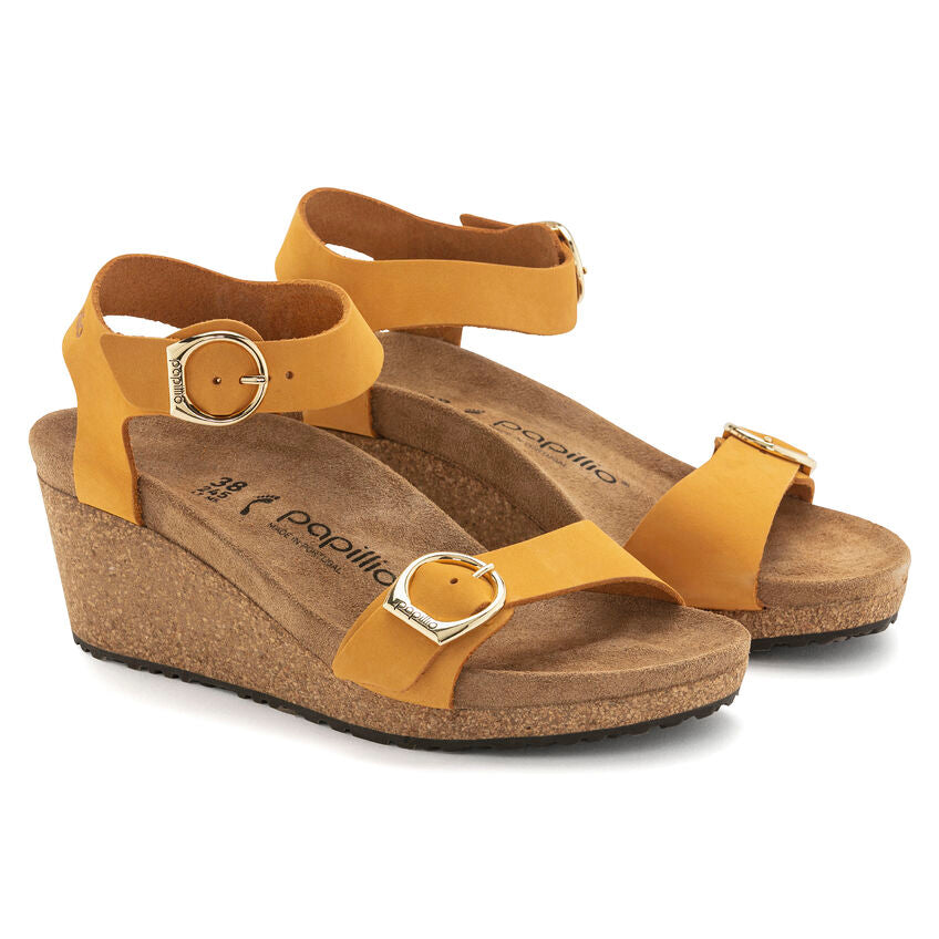 BIRKENSTOCK SOLEY APRICOT NUBUCK NARROW