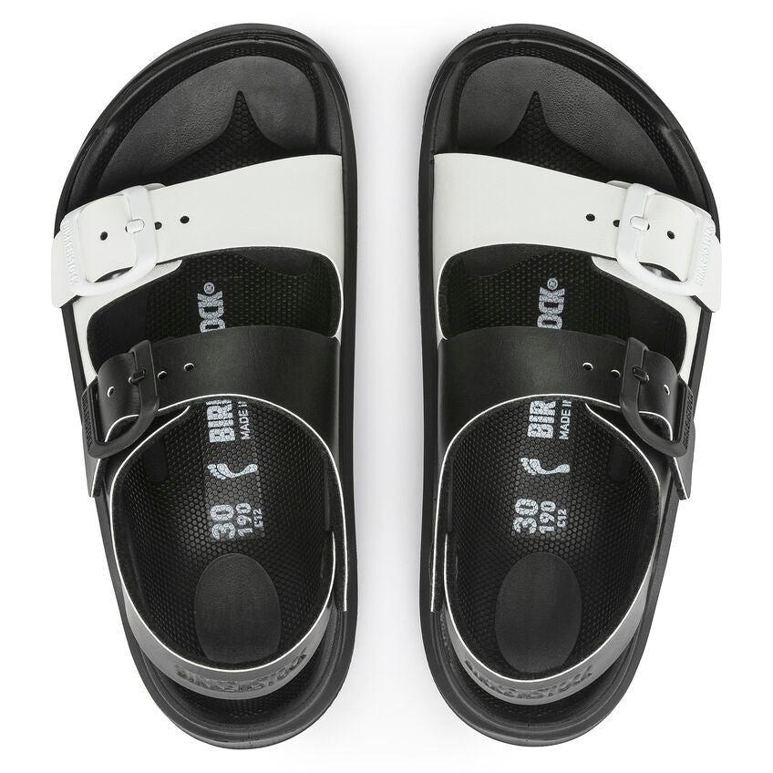 BIRKENSTOCK MOGAMI KID BLACK WHITE BIRKO FLOR NARROW