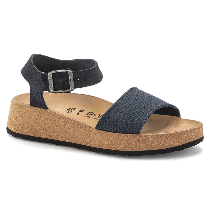 BIRKENSTOCK GLENDA MIDNIGHT CANVAS SUEDE NARROW