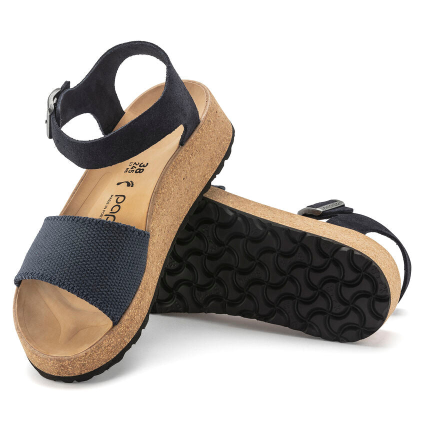 BIRKENSTOCK GLENDA MIDNIGHT CANVAS SUEDE NARROW