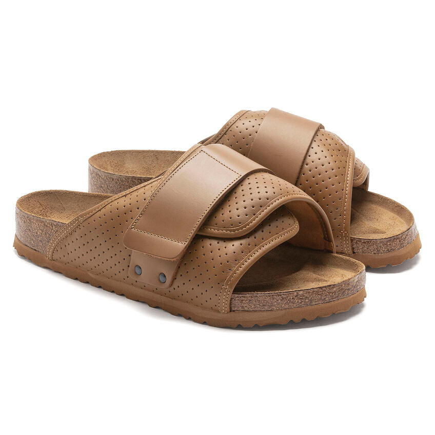 BIRKENSTOCK KYOTO PADDED CORK BROWN LEATHER REGULAR