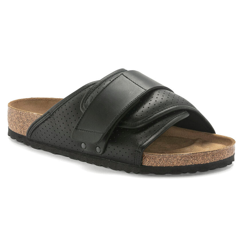 BIRKENSTOCK KYOTO PADDED BLACK LEATHER REGULAR