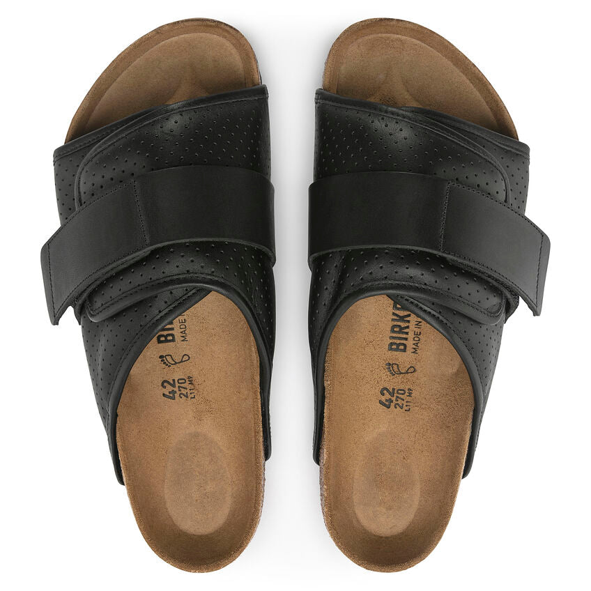 BIRKENSTOCK KYOTO PADDED BLACK LEATHER REGULAR