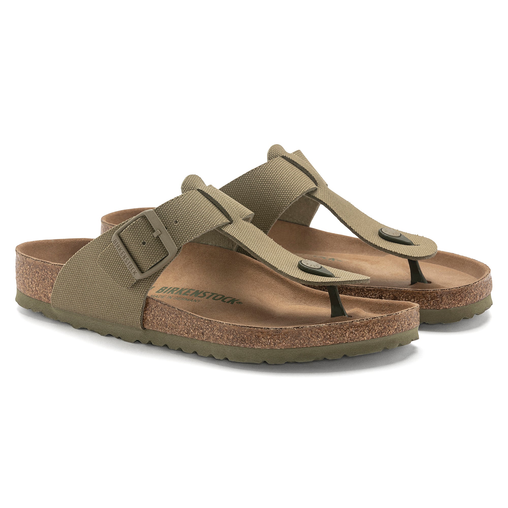 BIRKENSTOCK MEDINA VEGAN FADED KHAKI CANVAS REGULAR