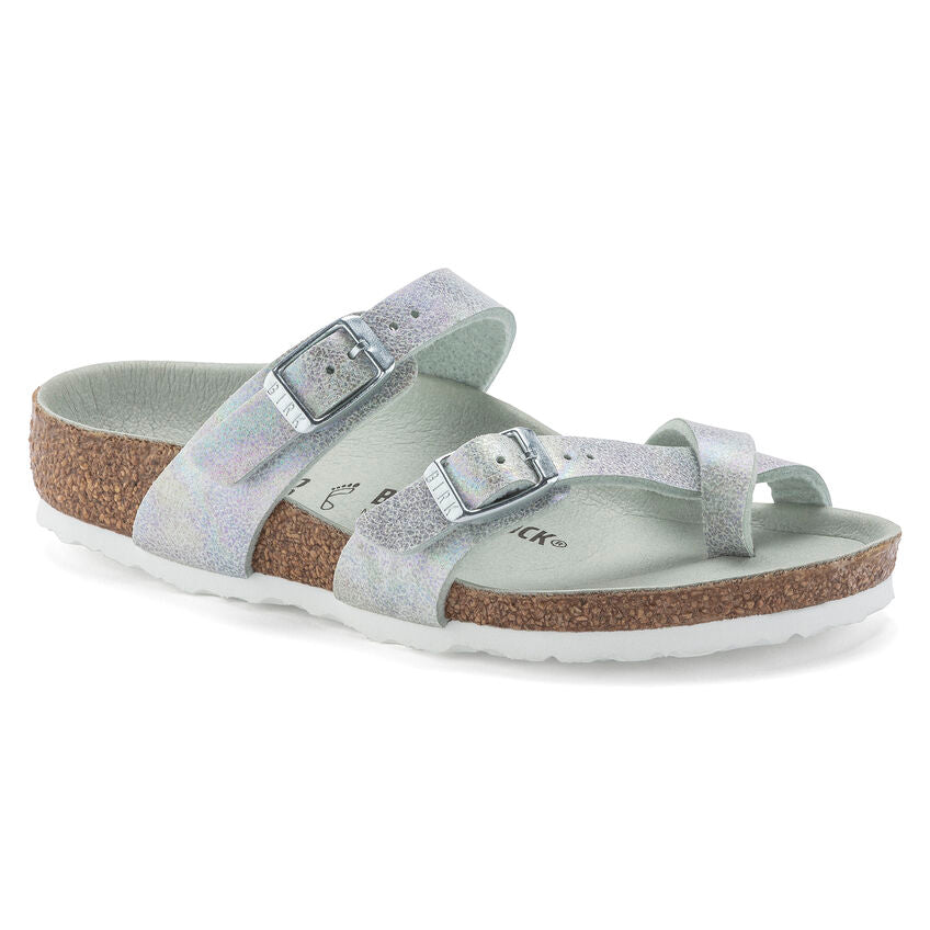 BIRKENSTOCK MAYARI VEGAN KID MATCHA MICROFIBER NARROW