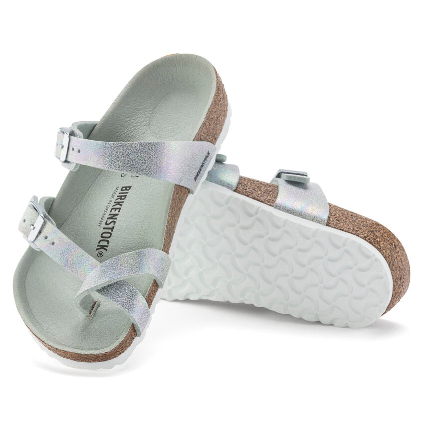 BIRKENSTOCK MAYARI VEGAN KID MATCHA MICROFIBER NARROW