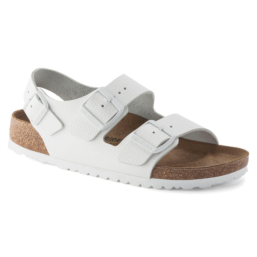 BIRKENSTOCK MILANO WHITE LEATHER REGULAR