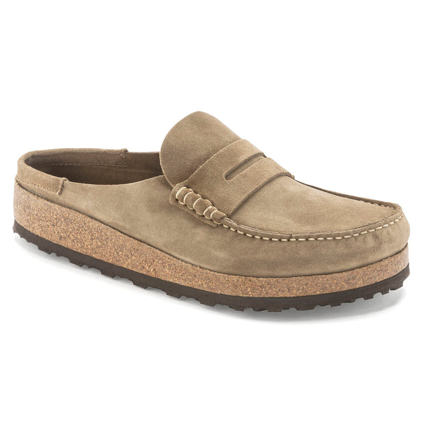 BIRKENSTOCK NAPLES GRIP TAUPE SUEDE REGULAR