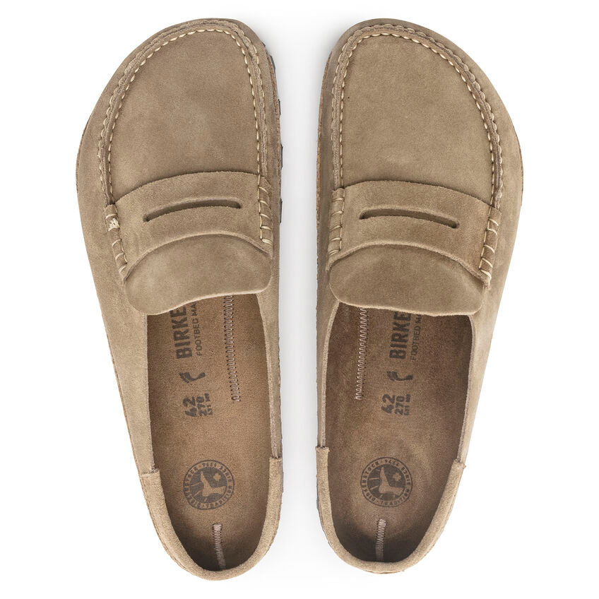 BIRKENSTOCK NAPLES GRIP TAUPE SUEDE REGULAR