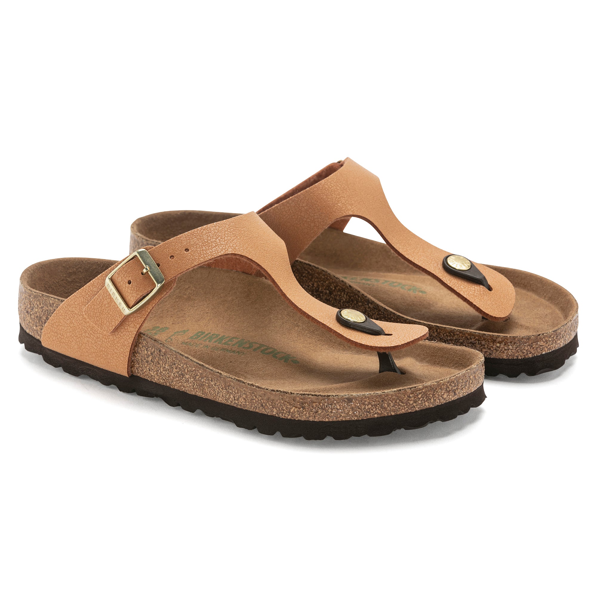 BIRKENSTOCK GIZEH VEGAN PECAN BIRKO FLOR REGULAR