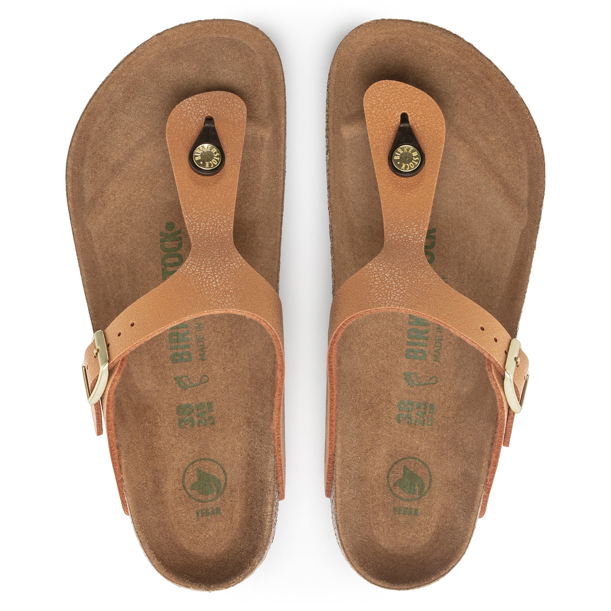 BIRKENSTOCK GIZEH VEGAN PECAN BIRKO FLOR REGULAR