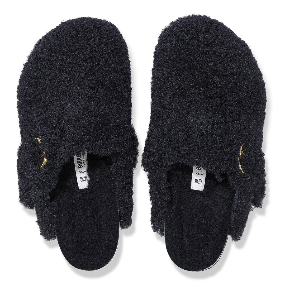 Birkenstock Boston Big Buckle Big Buckle Clogs - Black Gold - Narrow