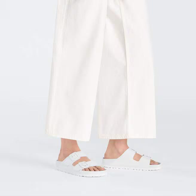 Birkenstock Arizona Natural Leather Exquisit - White, Regular