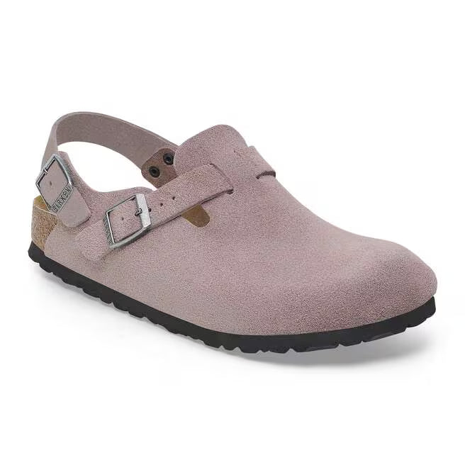 Birkenstock Arizona Split Birko-Flor Suede Leather - Gray, Regular